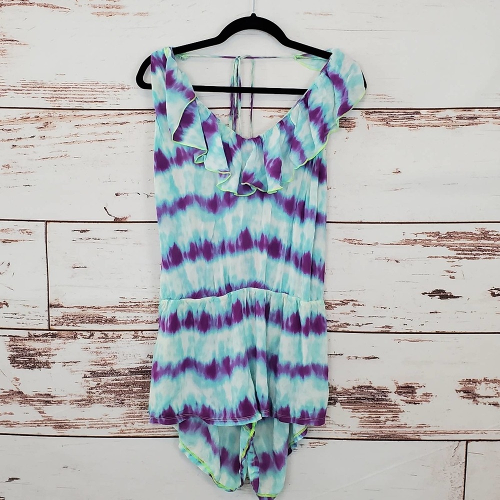 Victoria's Secret Tie Dye Romper Swim Coverup L